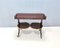 Vintage Walnut Serving Cart or Console Table with 2 Sliding Shelves, Italy 7