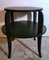 French Art Deco Black Round 2-Top Tea or Coffee Table, 1930s, Image 3