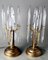 Italian Table Lamps in Brass and Crystal by Sciolari Gaetano, 1970s, Set of 2 2