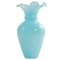 Italian Blue Opaline Glass Vase, Florence, Italy, 1970s 1