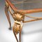 French Art Nouveau Glazed Coffee Table in Brass, Early 20th Century 7