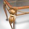 French Art Nouveau Glazed Coffee Table in Brass, Early 20th Century, Image 7