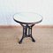 Art Deco Industrial Low Bistro Table in Marble and Cast Iron, 1920s 1