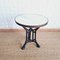 Art Deco Industrial Low Bistro Table in Marble and Cast Iron, 1920s, Image 1