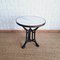 Art Deco Industrial Low Bistro Table in Marble and Cast Iron, 1920s 2