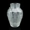 French Art Nouveau Flower Vases in Frosted Glass after Lalique, Set of 2, Image 8
