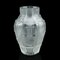 French Art Nouveau Flower Vases in Frosted Glass after Lalique, Set of 2 7