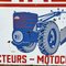 Cartel de metal esmaltado Staub Tractors, Francia, años 50, Imagen 10
