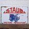 Staub Tractors Metal Enamel Sign, France, 1950s 4