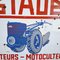 Cartel de metal esmaltado Staub Tractors, Francia, años 50, Imagen 9