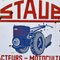 Staub Tractors Emailliertes Metallschild, Frankreich, 1950er 8