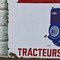 Cartel de metal esmaltado Staub Tractors, Francia, años 50, Imagen 16