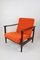 GFM-142 Lounge Chair in Orange Velvet attributed to Edmund Homa, 1970s 3