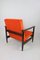 GFM-142 Lounge Chair in Orange Velvet attributed to Edmund Homa, 1970s 7