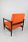 GFM-142 Sessel aus Orangefarbenem Samt, Edmund Homa zugeschrieben, 1970er 6