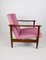 GFM-142 Lounge Chair in Pink Velvet attributed to Edmund Homa, 1970s, Image 2