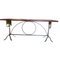 Art Nouveau Dining Table with Wrought Iron Legs 9