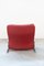 Fauteuil et Repose-Pieds en Cuir Rouge par Vitelli e Ammannati pour Brunati, 1970s-1980s, Set de 2 8