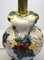 Große Mid-Century Keramiklampe mit Blumendekor, 1950er 8