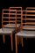 Model 82 Chairs in Teak and Black Leather by Niels Otto (N. O.) Møller for J.L. Møllers, 1960s, Set of 4, Image 4