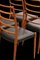 Model 82 Chairs in Teak and Black Leather by Niels Otto (N. O.) Møller for J.L. Møllers, 1960s, Set of 4, Image 15
