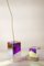 Didodado Iridescent Acrylic Glass Pendant and Wall Light from Emporium, 1990s, Set of 2 5