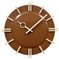 Industrial Brown Office Wall Clock from Pragotron, 1970s 1