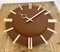 Industrial Brown Office Wall Clock from Pragotron, 1970s 9