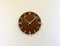 Industrial Brown Office Wall Clock from Pragotron, 1970s 2