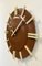 Industrial Brown Office Wall Clock from Pragotron, 1970s, Image 3