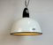 Soviet Industrial White Enamel Pendant Lamp, 1960s 19