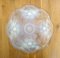 Large Moulded Opalescent Pressed Glass Fruit Dish with Flowers & Pearls Motif, France, 1930s 4