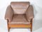 Teak and Leather Armchair by Mikael Laursen, 1970s, Image 4