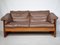 Sofa aus Teak & Leder von Mikael Laursen, 1970er 1