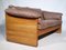 Teak and Leather Sofa by Mikael Laursen, 1970s 6
