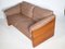 Teak and Leather Sofa by Mikael Laursen, 1970s 9