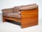 Teak and Leather Sofa by Mikael Laursen, 1970s 8