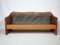 Teak and Leather Sofa by Mikael Laursen, 1970s, Image 13