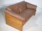 Teak and Leather Sofa by Mikael Laursen, 1970s, Image 7