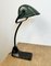Green Enamel Bank Lamp from Bur, 1930s 11