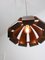 Vintage Italian Copper Colour Pendant Lamp, 1970s 5