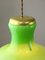 Large Mid-Century Italian Brass and Glass Pendant Lamp, Image 7