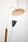 Mid-Century Italian Aluminum & Wood Floor Lamp with Reflector, Image 4