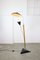 Mid-Century Italian Aluminum & Wood Floor Lamp with Reflector 1