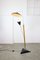 Mid-Century Italian Aluminum & Wood Floor Lamp with Reflector, Image 1