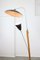 Mid-Century Italian Aluminum & Wood Floor Lamp with Reflector 23