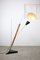 Mid-Century Italian Aluminum & Wood Floor Lamp with Reflector 21