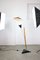 Mid-Century Italian Aluminum & Wood Floor Lamp with Reflector 24