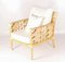 Rattan Fan Armchairs, Set of 2 1