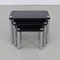 Nesting Tables in Chrome and Wood, 1970s, Set of 3, Image 4